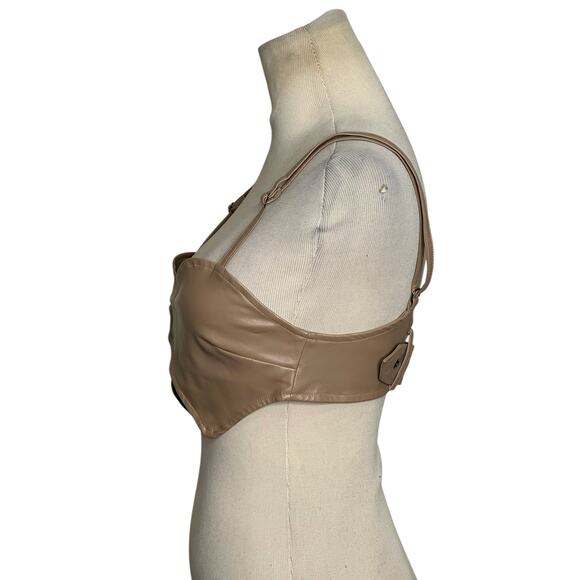 H&M red white stripes long sleeves belted blouse size 6 - Picture 4 of 10